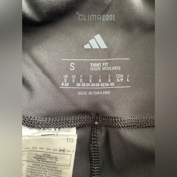 Adidas High-Waist Black Women's Leggings Size S NWT - Picture 7 of 7